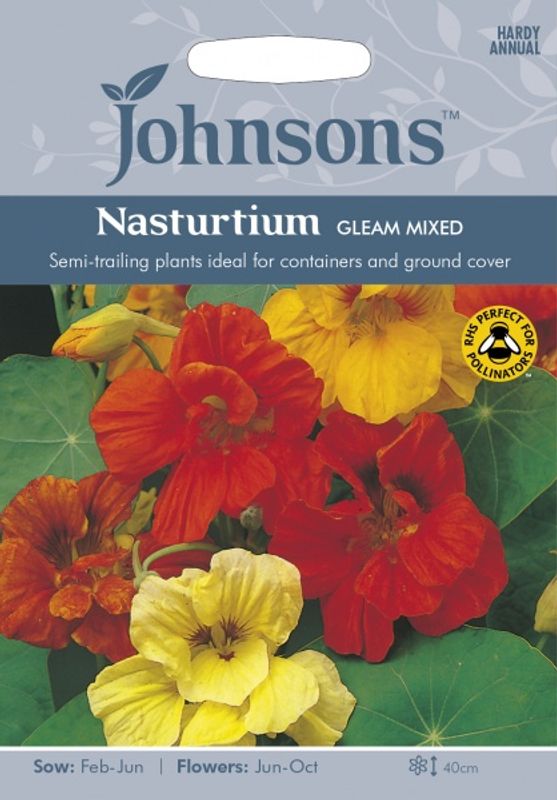 Blomkarse 'Gleam Mixed' - Tropaeolum majus