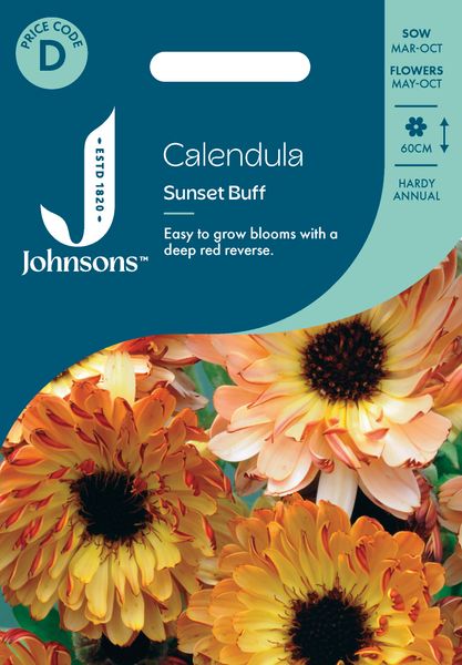 Hovedbilde Ringblomst 'Sunset Buff’ - Calendula officinalis