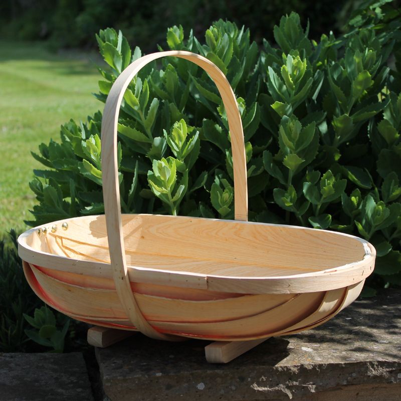 Sponkurv - Wodden trug, stor