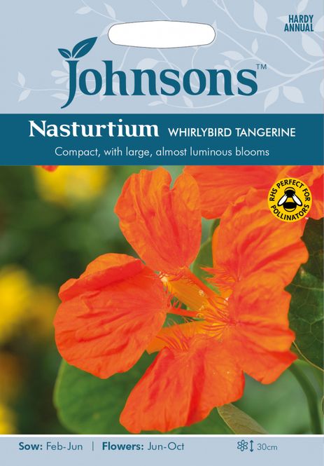 Hovedbilde Blomkarse 'Whirlybird Tangerine, lav - Tropaeolum majus