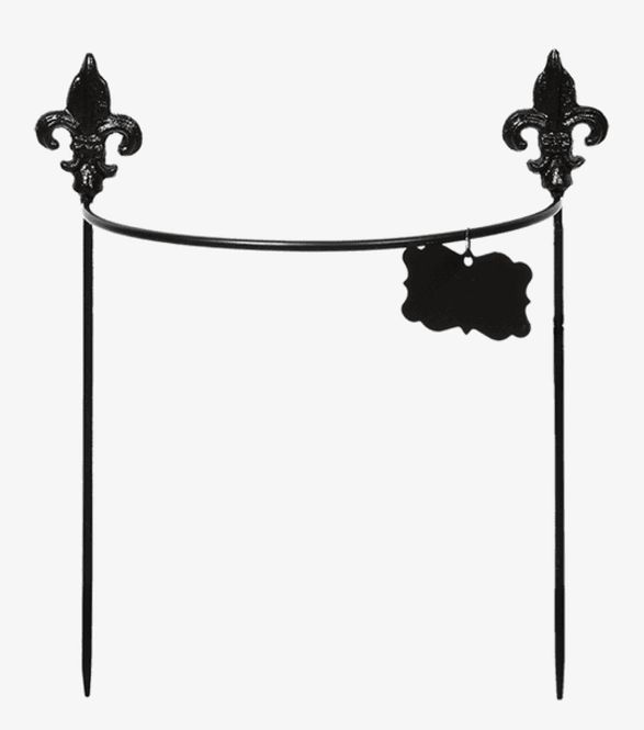 Hovedbilde Plantestøtte - Fleur de lis - Halvrund - S