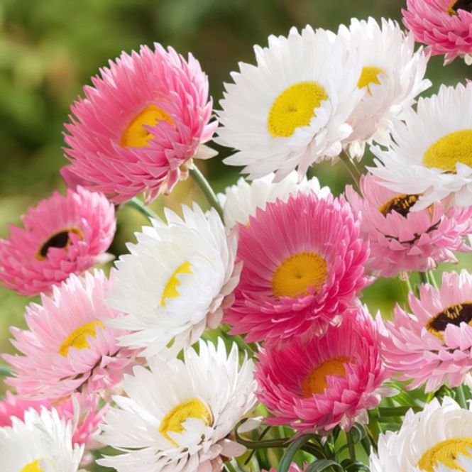 Hovedbilde Rosesolvinge 'Masquerade Mixed' - Helipterum roseum ...