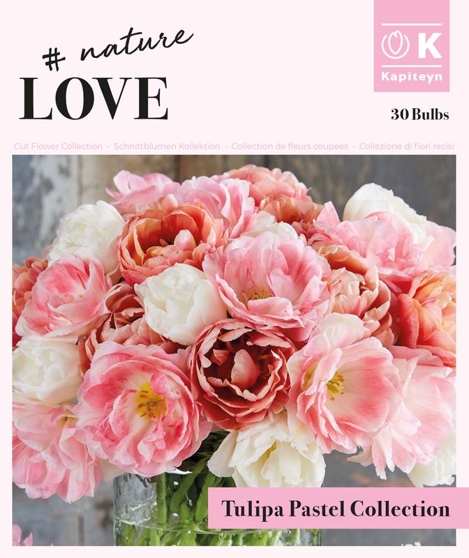 Bukett kolleksjon, Bouquet double pastel - 25 stk