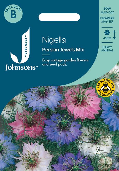 Hovedbilde Damaskussvartfrø 'Persian Jewels Mixed' - Nigella damascena