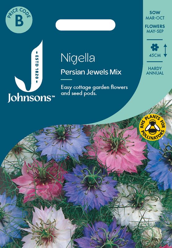 Damaskussvartfrø 'Persian Jewels Mixed' - Nigella damascena